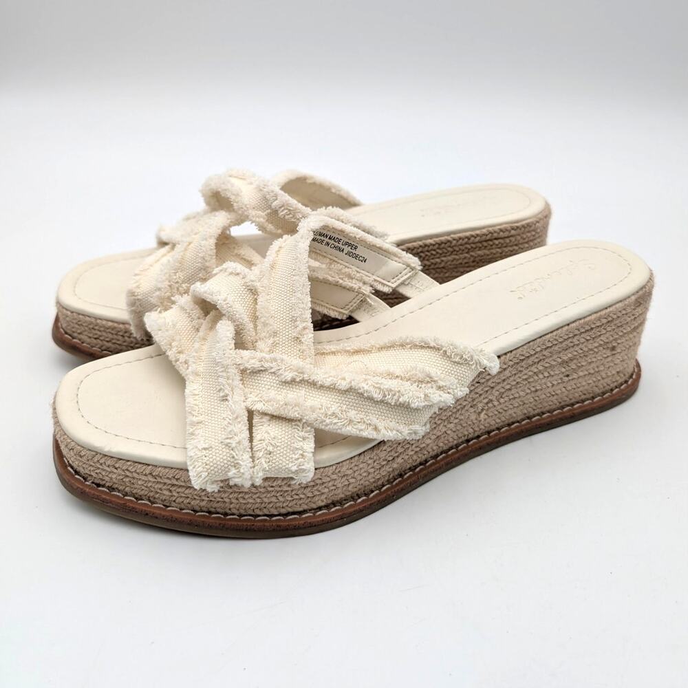 Splendid Danna Espadrille Wedge Sandals Women's Linen Size US10M EU40
